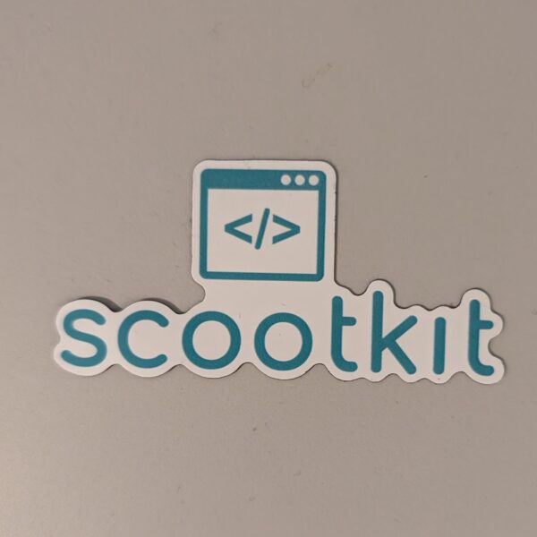 ScootKit Logo White Magnet - Limited Autumn '24 Edition